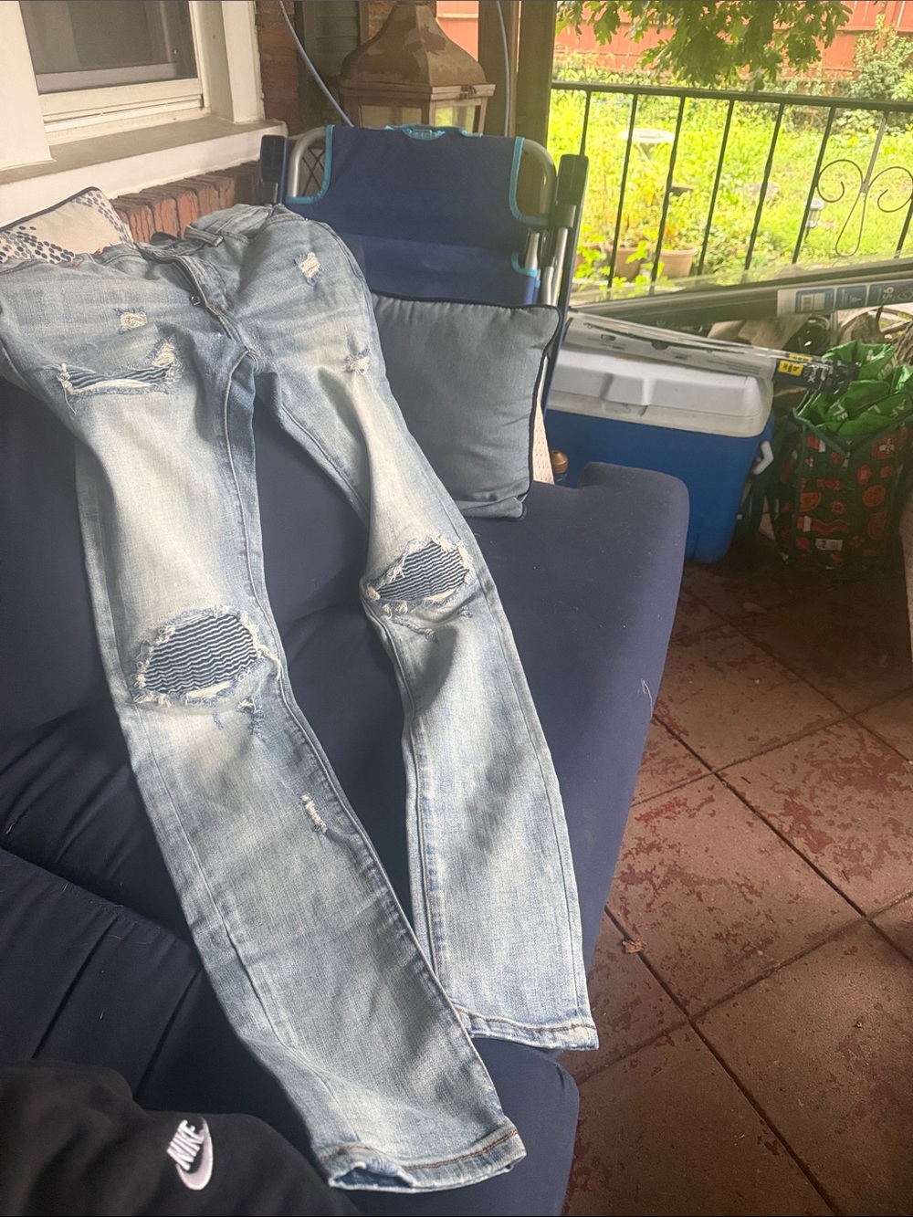 MNML Light Blue Distressed men’s Jeans